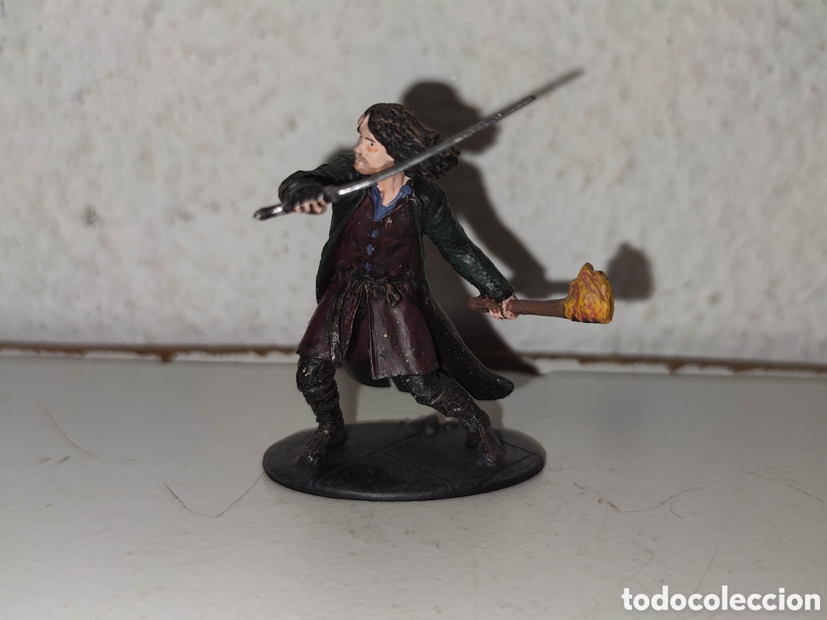 Jeux Anciens: Figura de plomo - El Se&ntilde;or de los anillos - Aragorn - NLP - 2004 - LOTR - ESDLA