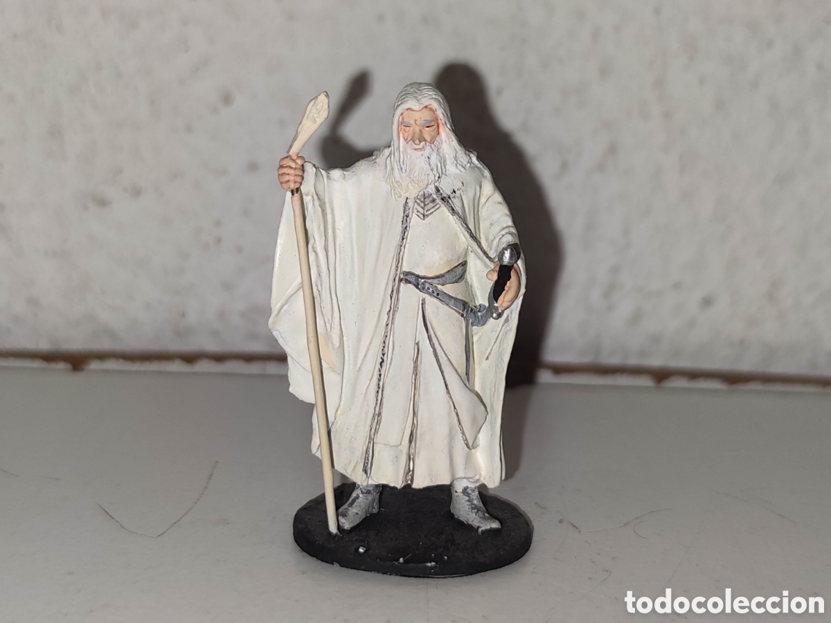 Jeux Anciens: Figura de plomo - El Se&ntilde;or de los anillos - Gandalf the white - NLP - 2003 - LOTR - ESDLA