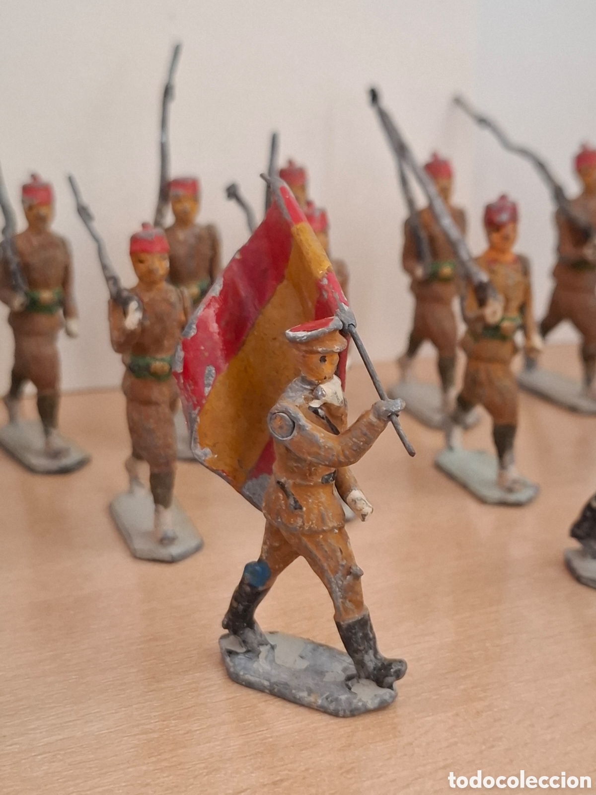 Giochi Antichi: ESPA&Ntilde;A 20 SOLDADOS DE PLOMO GRUPO REGULARES CEUTA MELILLA A&Ntilde;O 1930 CASANELLAS TEO TEIXIDO PALOMEQUE
