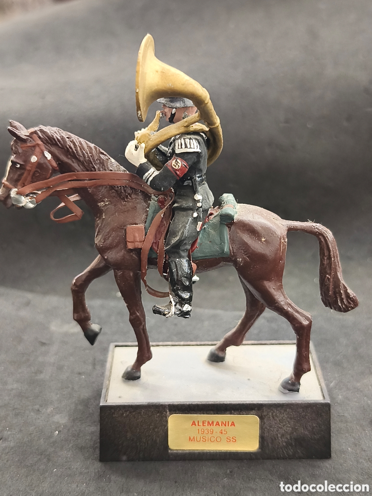 Juguetes antiguos: Soldado plomo Alemania SS 1939-45 musico