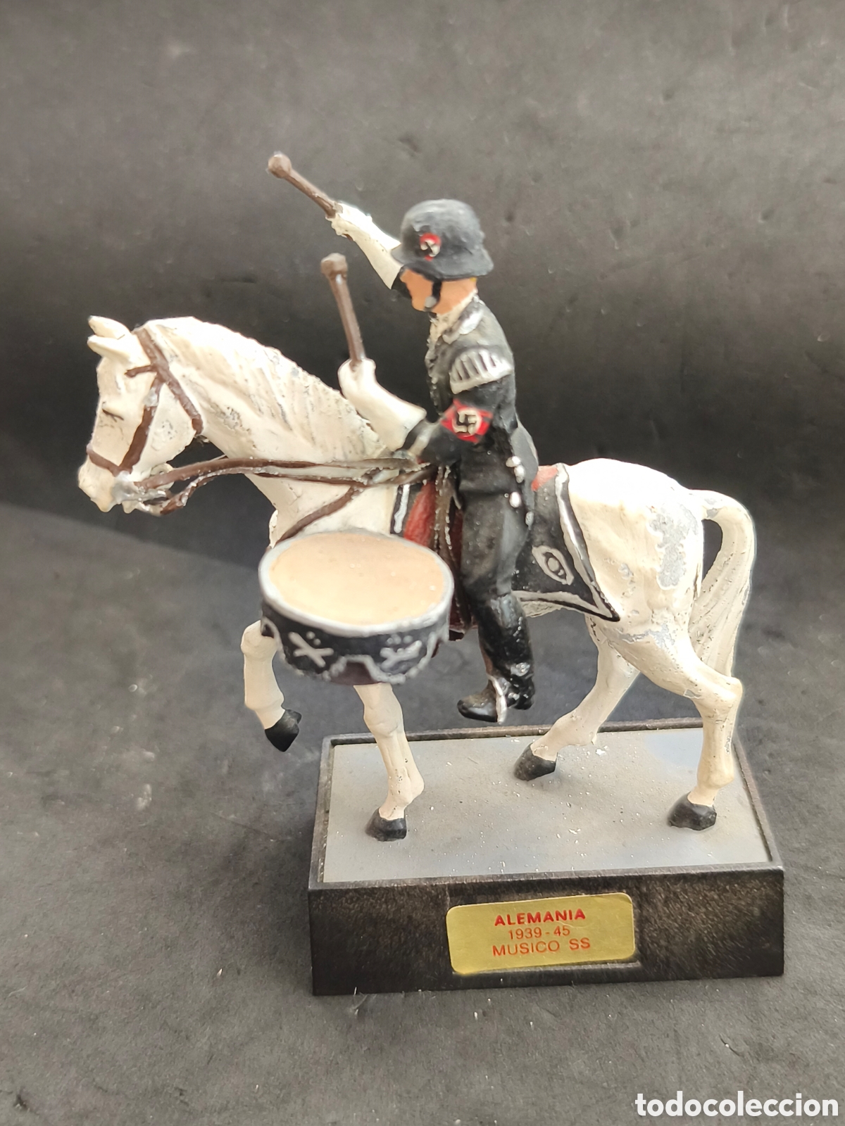 Juguetes antiguos: Soldado plomo Alemania SS 1939-45 musico