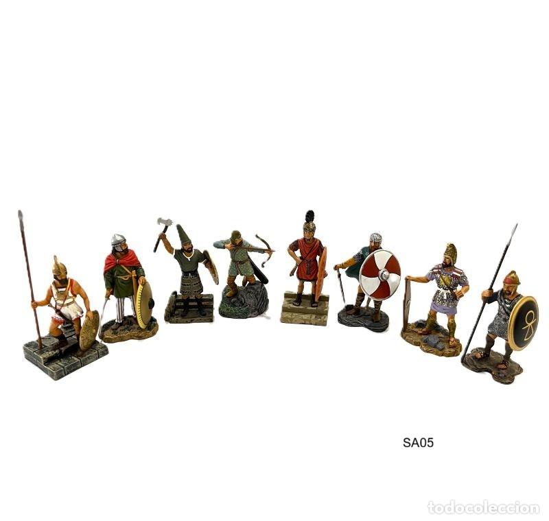 Juguetes antiguos: LOTE 8 FIGURAS GUERREROS ANTIG&Uuml;EDAD 1:32 ALTAYA: ETRUSCO, OSTROGODO, HITITA, ARQUERO ESCITA (SA05)