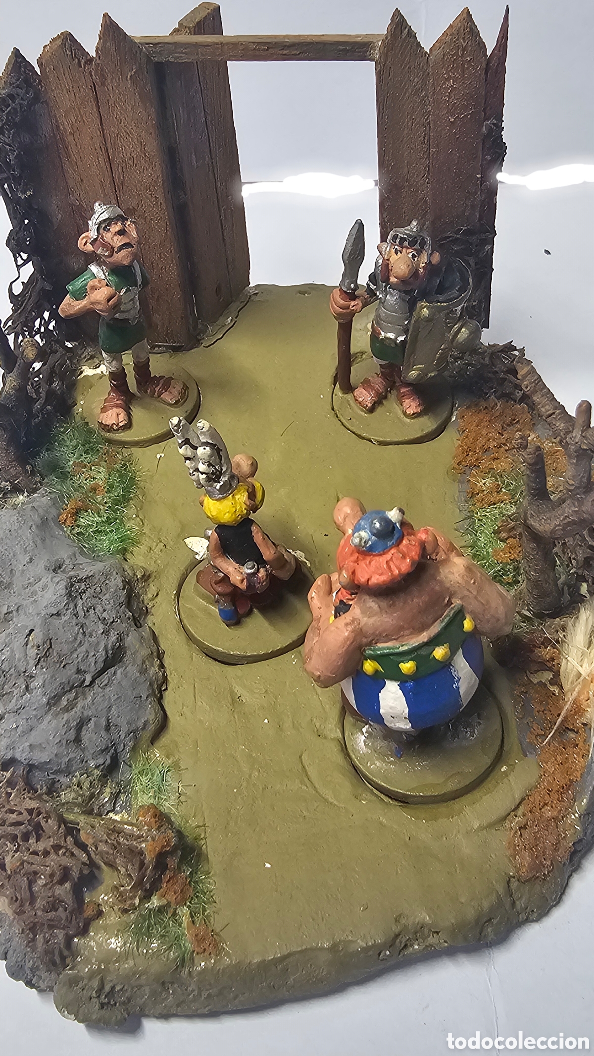 Juguetes antiguos: Diorama de Ast&eacute;rix y Ob&eacute;lix
