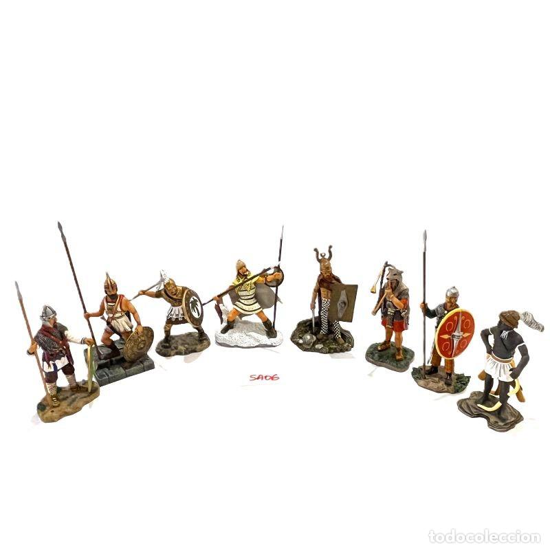 Juguetes antiguos: 8 FIGURAS GUERREROS ANTIG&Uuml;EDAD 1:32 ALTAYA ILIRIO, ETRUSCO, CARTAGIN&Eacute;S, PELTASTA TRACIO, CELTA (SA06