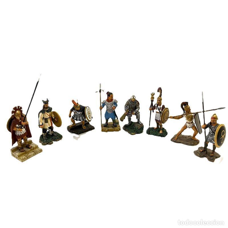 Juguetes antiguos: LOTE 8 FIGURAS GUERREROS ANTIG&Uuml;EDAD 1:32 ALTAYA. HOPLITA ESPARTANO, ALAM&Aacute;N, ALEJANDRO MAGNO (SA07)