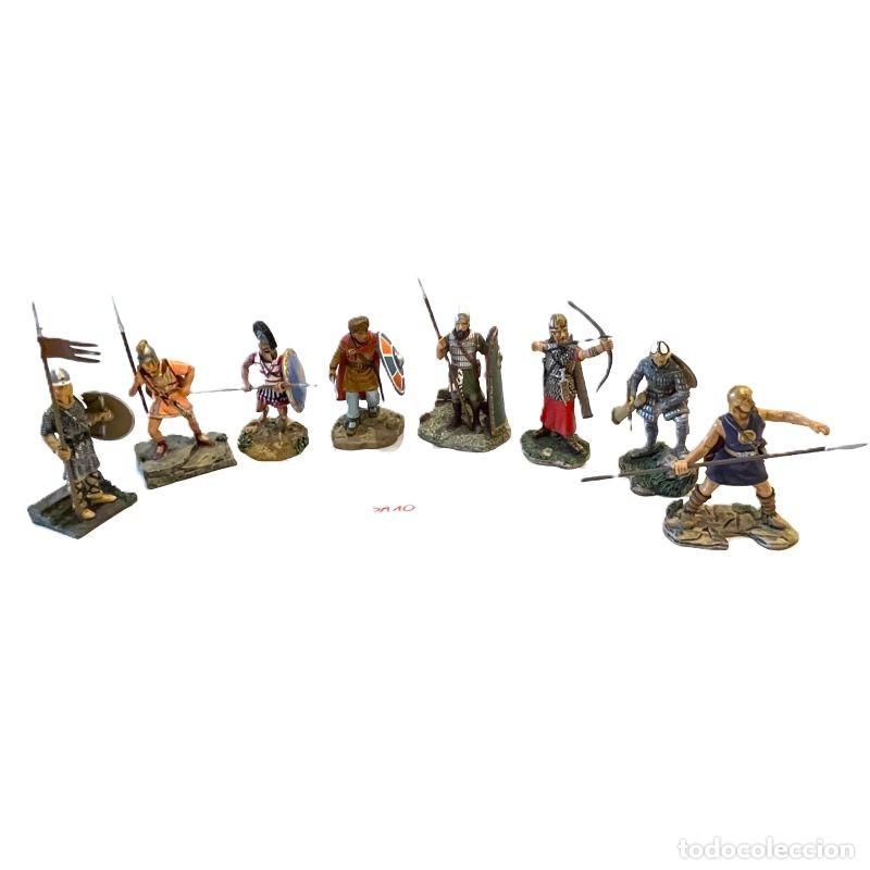 Juguetes antiguos: LOTE 8 FIGURAS GUERREROS ANTIGUEDAD 1:32 ALTAYA. FRANCO, IB&Eacute;RICO, HOPLITA, BUCELARIO ROMANO (SA10)