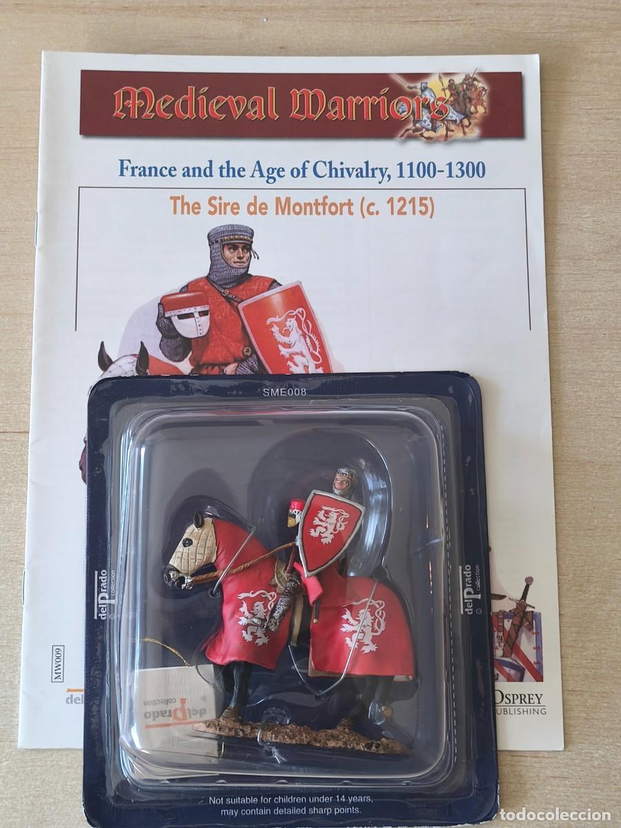 Juguetes antiguos: Caballero Medieval de plomo The Sire de Montfort 1215. Colecci&oacute;n Medieval Warriors SME008. Edicione