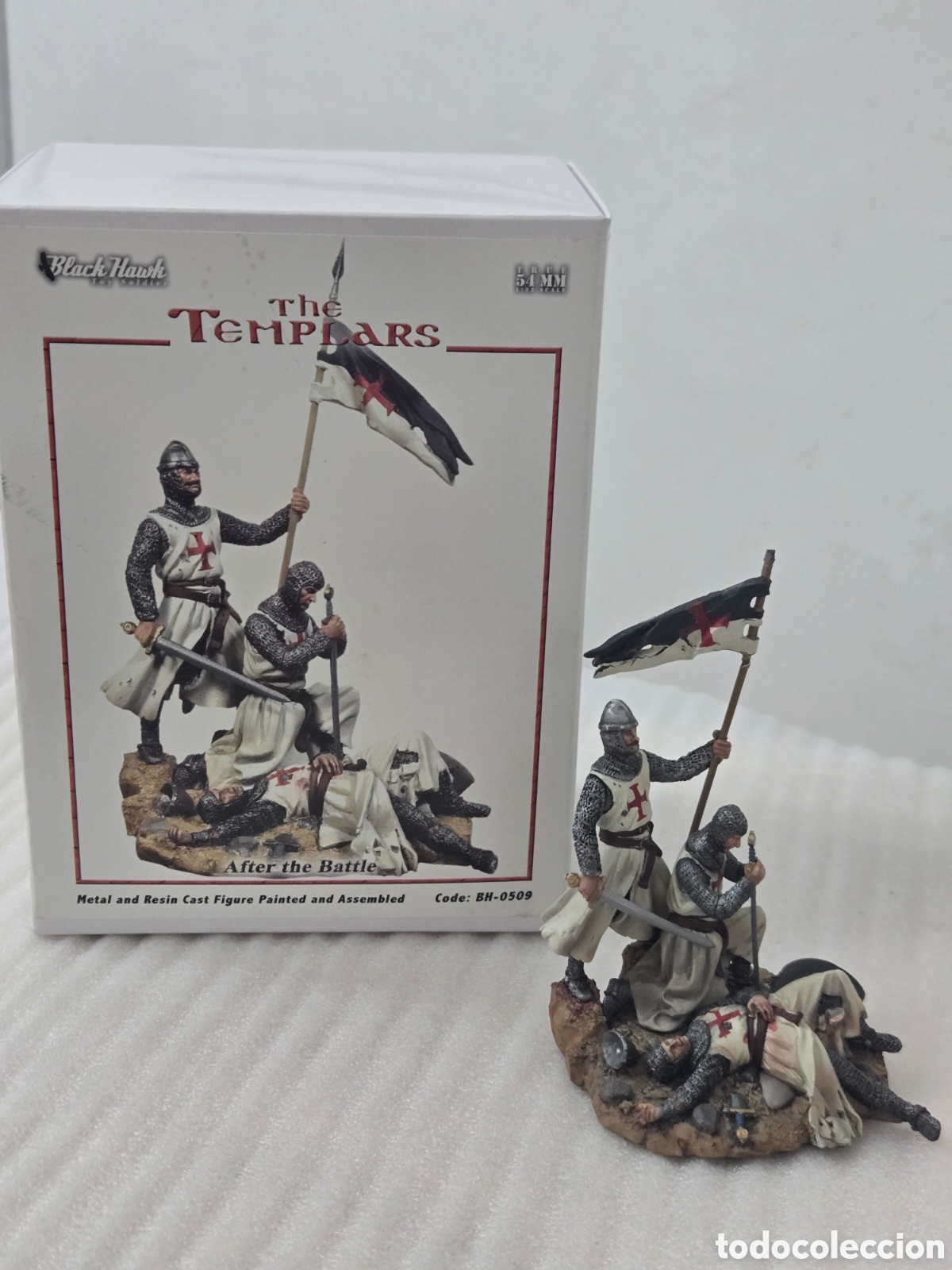 Juguetes antiguos: Soldados de plomo Templarios Black Hawk