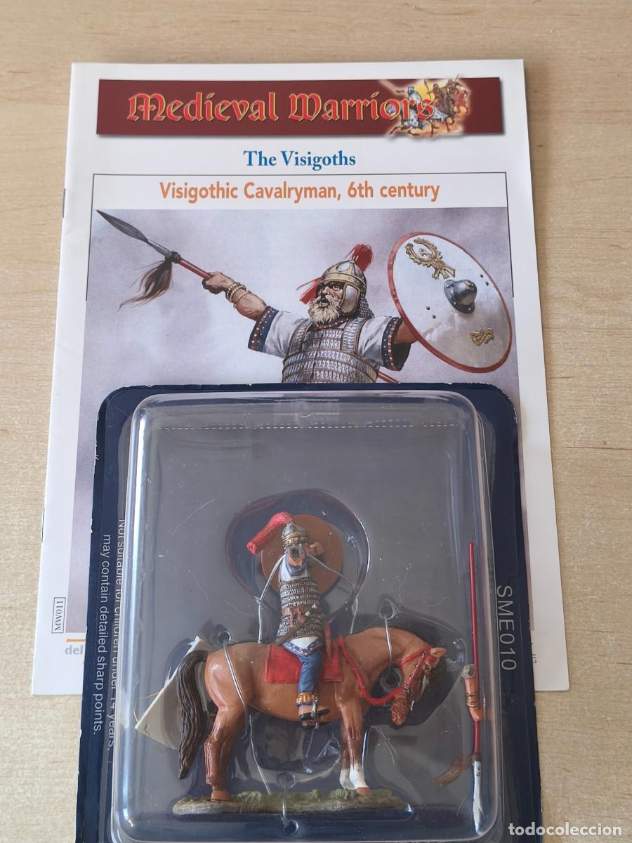 Juguetes antiguos: Caballero Medieval de plomo Visigothic Cavalryman 6th century. Colecci&oacute;n Medieval Warriors SME010. E