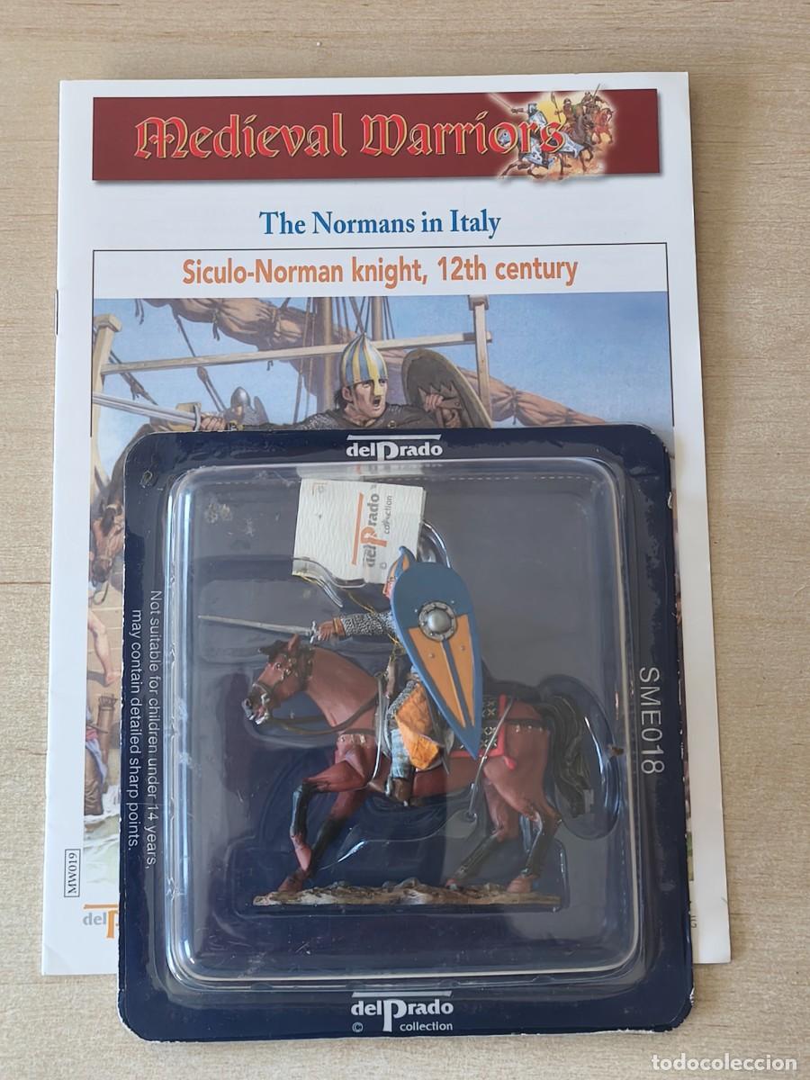 Juguetes antiguos: Caballero Medieval de plomo Siculo-Norman knight, 12th Century. Colecci&oacute;n Medieval Warriors SME018.