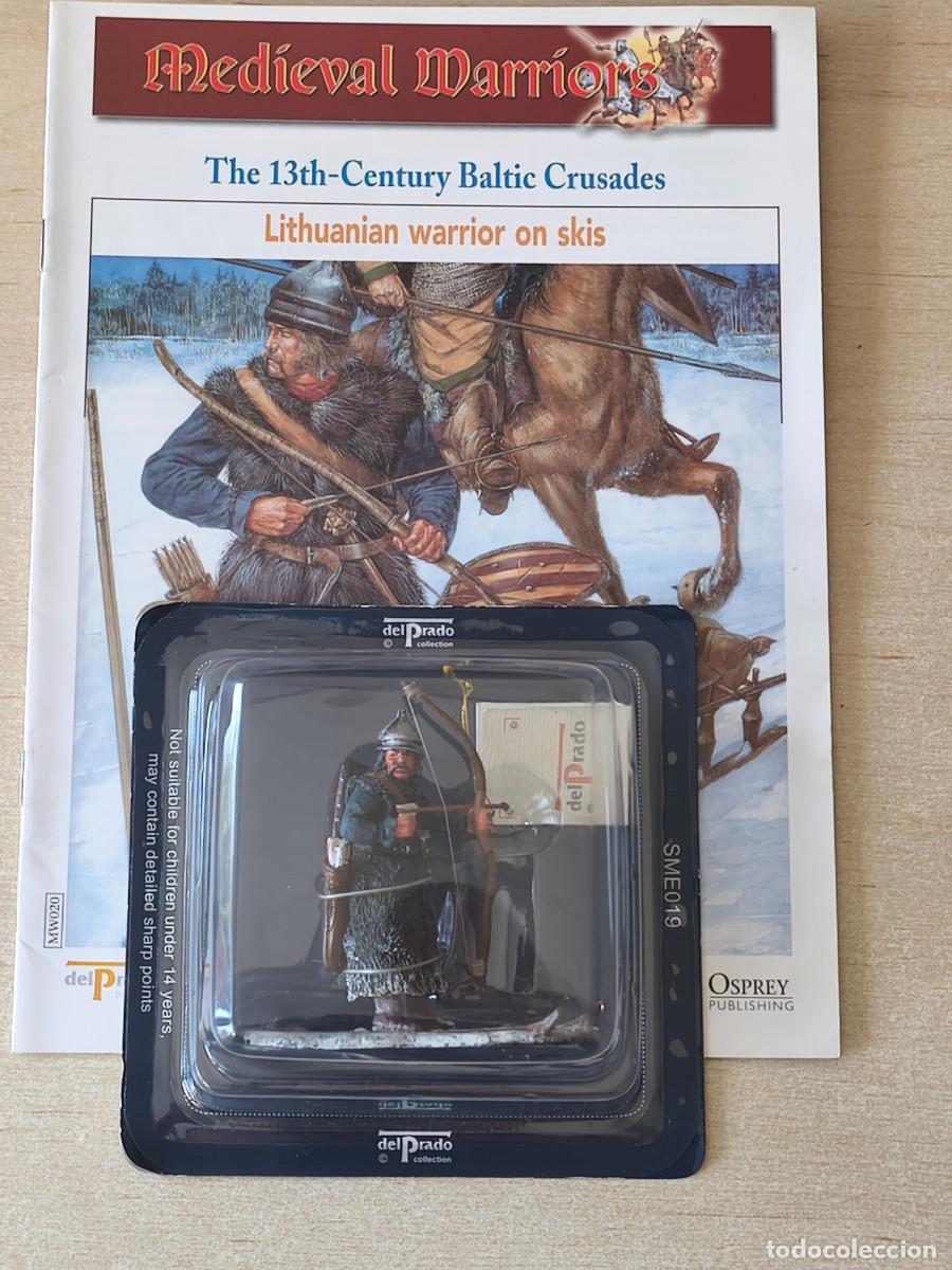 Juguetes antiguos: Soldado Medieval de plomo Lithuanian warrior on skis, The 13th Century Baltic Crusades. Colecci&oacute;n Me