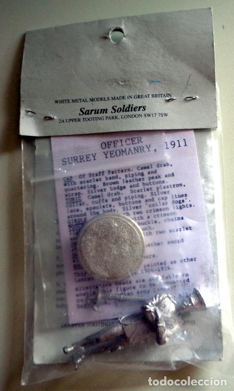 Juguetes antiguos: 54mm OFFICER CITY OF LONDON YEOMANRY 1911 DE LA MARCA SARUM STUDIO FIGURINES. SOLDADITO PLOMO. NUEVO