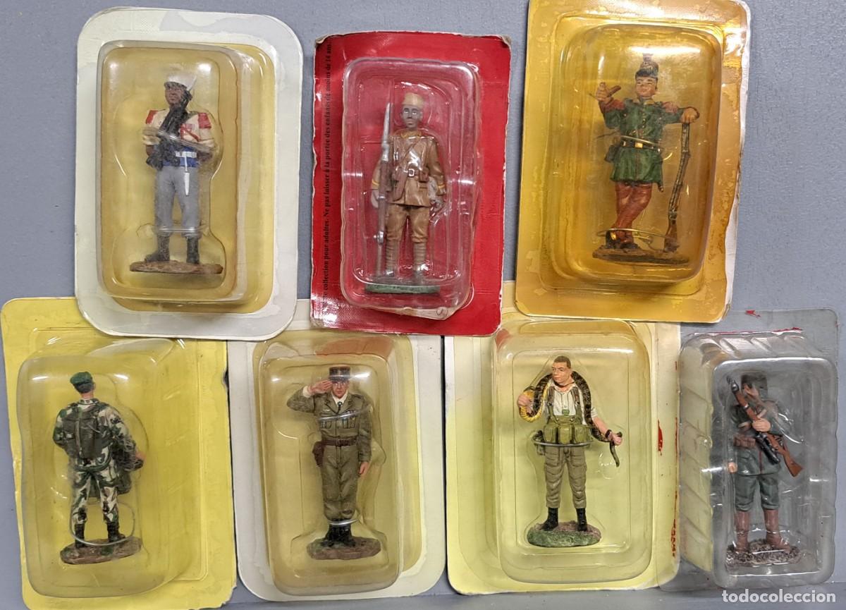 Juguetes antiguos: Lote de 7 soldados &ndash; colecci&oacute;n Hachette y Del Prado