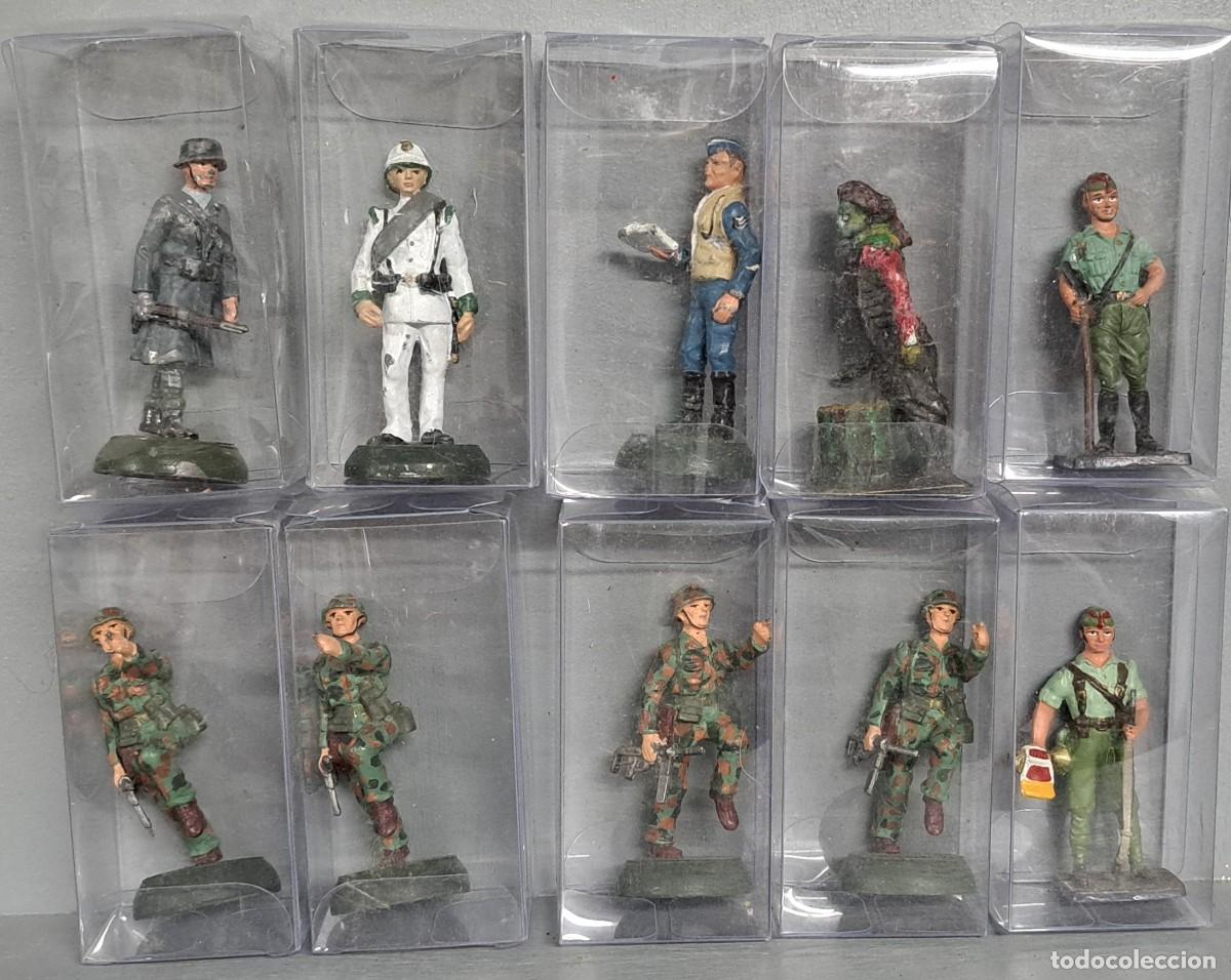 Juguetes antiguos: Lote de 10 figuras militares &ndash; Almirall Palou y otras