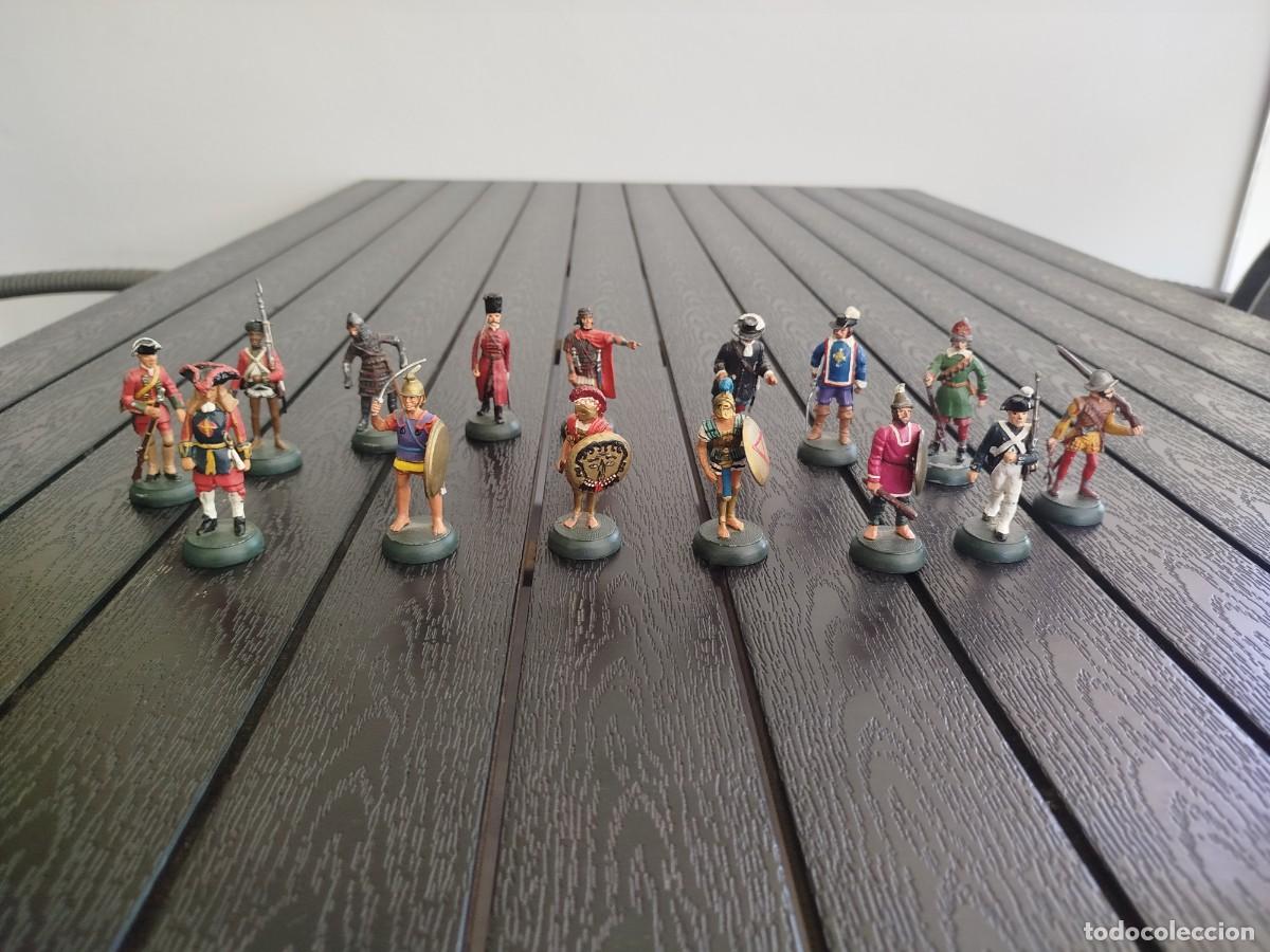 Juguetes antiguos: Lote 16 soldados de plomo Almirall/Palou. Varias &eacute;pocas (romanos, mosqueteros...)