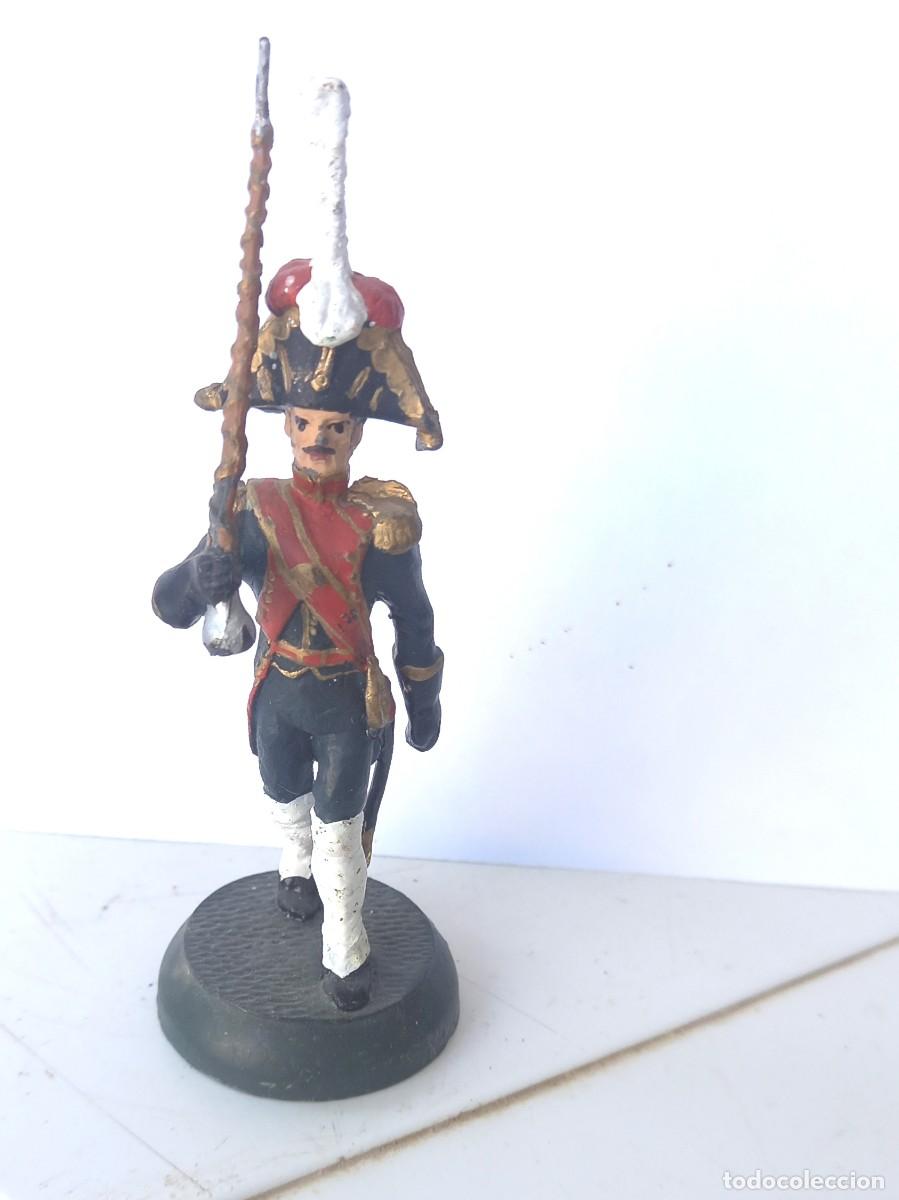 Juguetes antiguos: Figura de plomo de un Lancero 17&ordm; regimiento -Almirall Palou ref.017