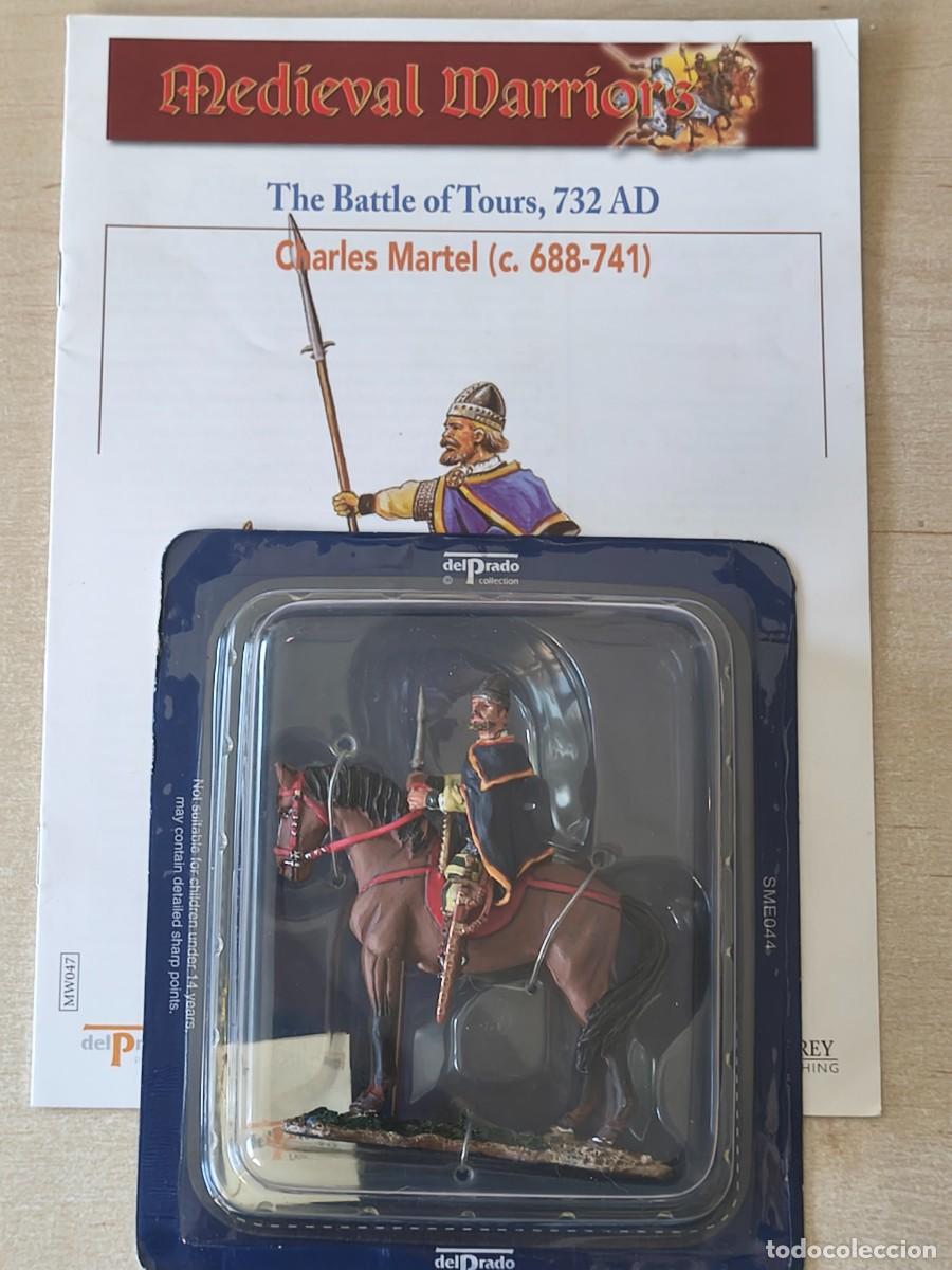 Juguetes antiguos: Caballero Medieval de plomo Charles Martel ( 688-741). Colecci&oacute;n Medieval Warriors SME044. Ediciones