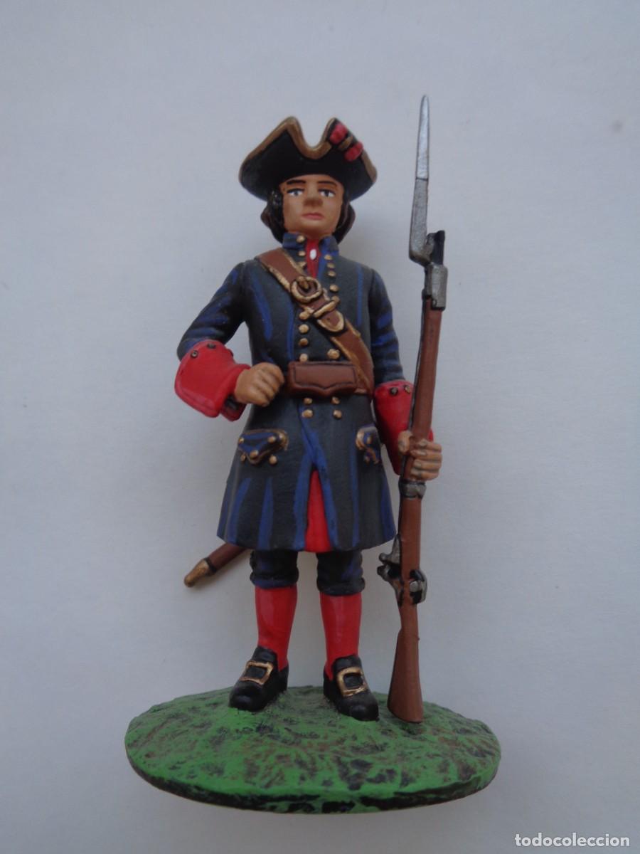 Juguetes antiguos: FIGURA DE PLOMO DEL EJERCITO ESPA&Ntilde;OL : SOLDADO DEL REAL CUERPO DE GALERAS 1738