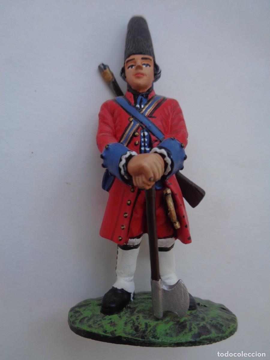 Juguetes antiguos: FIGURA DE PLOMO DEL EJERCITO ESPA&Ntilde;OL : SOLDADO BATALLON DEL COMERCIO DE MEJICO , 1740-50