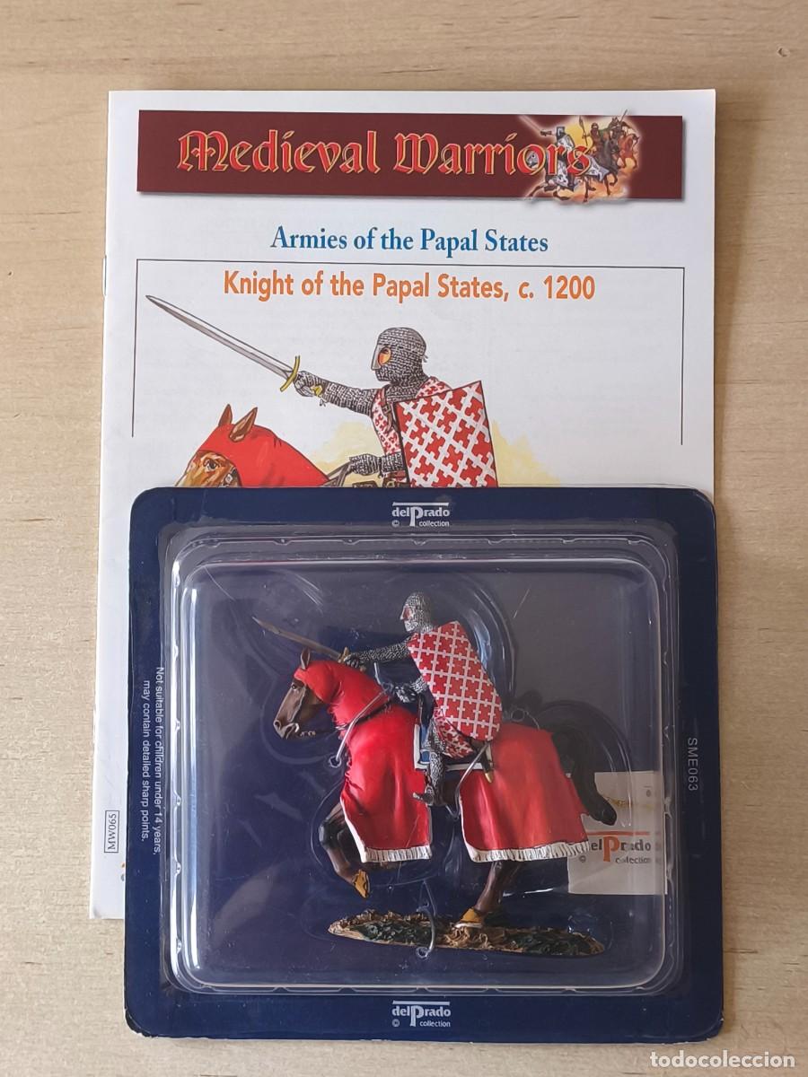 Juguetes antiguos: Caballero Medieval de plomo Knight of the Papal States 1200. Colecci&oacute;n Medieval Warriors SME063. Ed