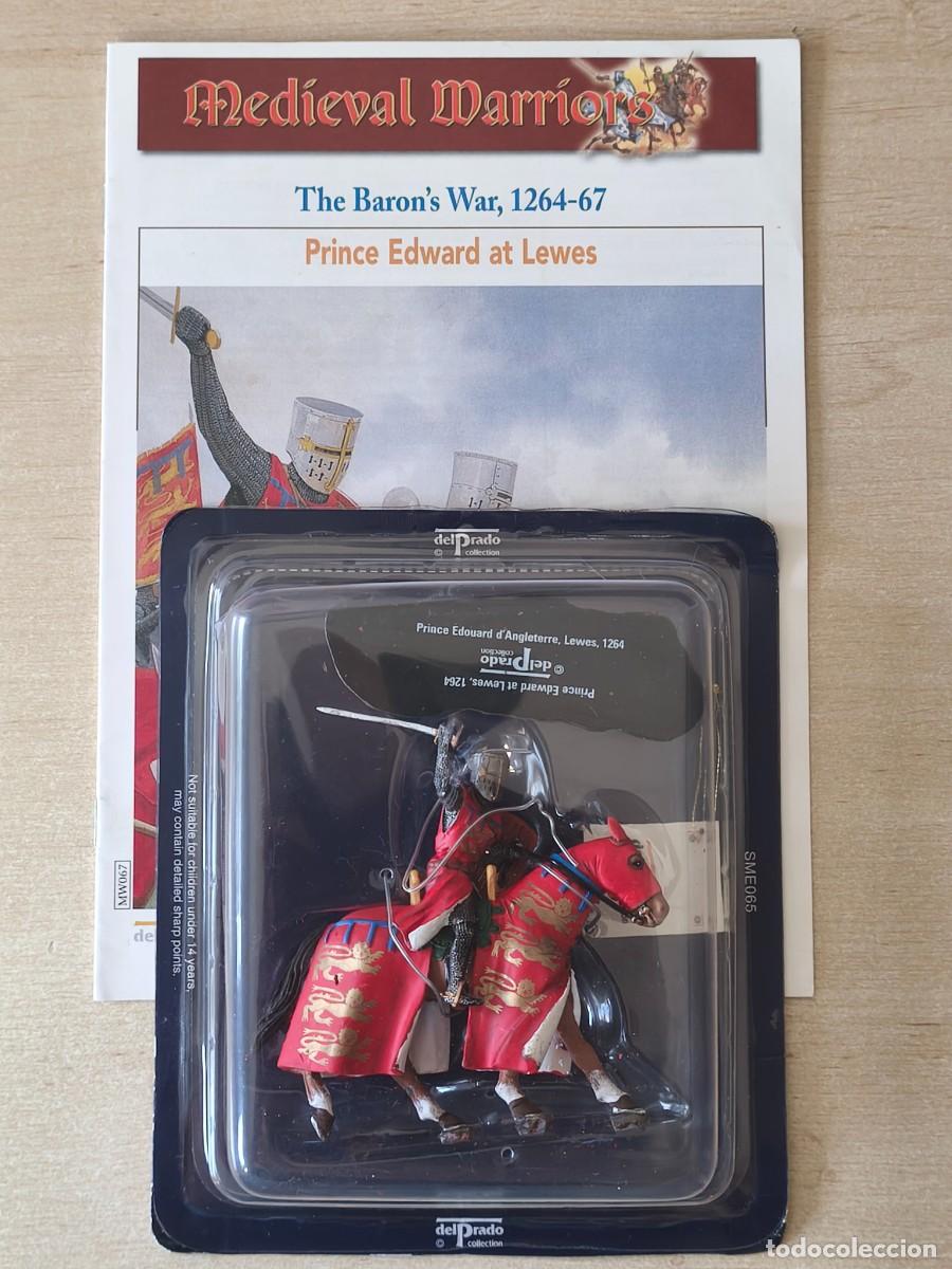 Juguetes antiguos: Caballero Medieval de plomo Prince Edward at Lewes 1264. Ojo, se ha despegado la base (ver fotos). C