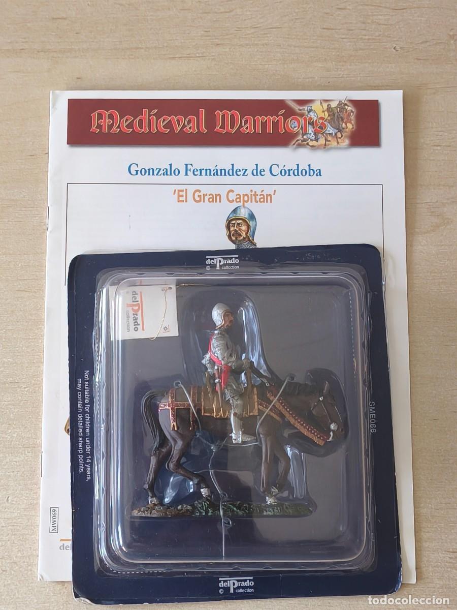 Juguetes antiguos: Caballero Medieval de plomo Gonzalo Fern&aacute;ndez de C&oacute;rdoba, El Gran Capit&aacute;n. Colecci&oacute;n Medieval Warrio