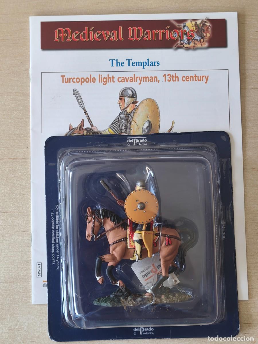 Juguetes antiguos: Caballero Medieval de plomo Turcopole light cavalryman, 13th century. Colecci&oacute;n Medieval Warriors SM