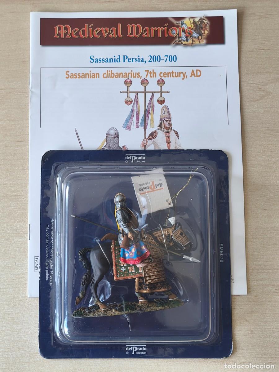 Juguetes antiguos: Caballero Medieval de plomoSassanid Clibanarius, 7th century. Colecci&oacute;n Medieval Warriors SME078. Ed