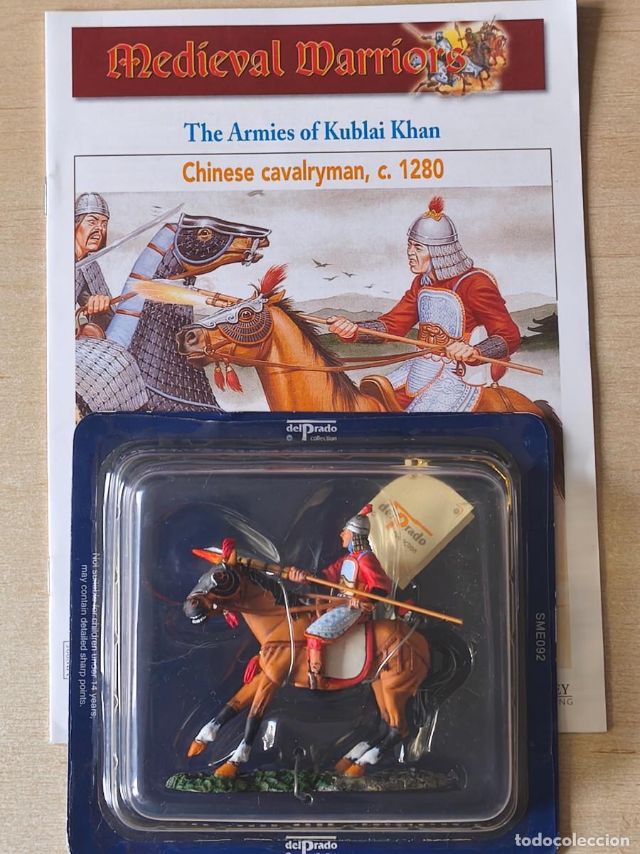 Juguetes antiguos: Caballero Medieval de plomo Chinese Cavalryman 1280. Colecci&oacute;n Medieval Warriors SME092. Ediciones d