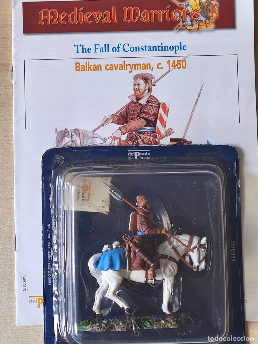 Juguetes antiguos: Caballero Medieval de plomo Balkan cavalryman, c. 1450 The fall of Constantinople. Colecci&oacute;n Medieva