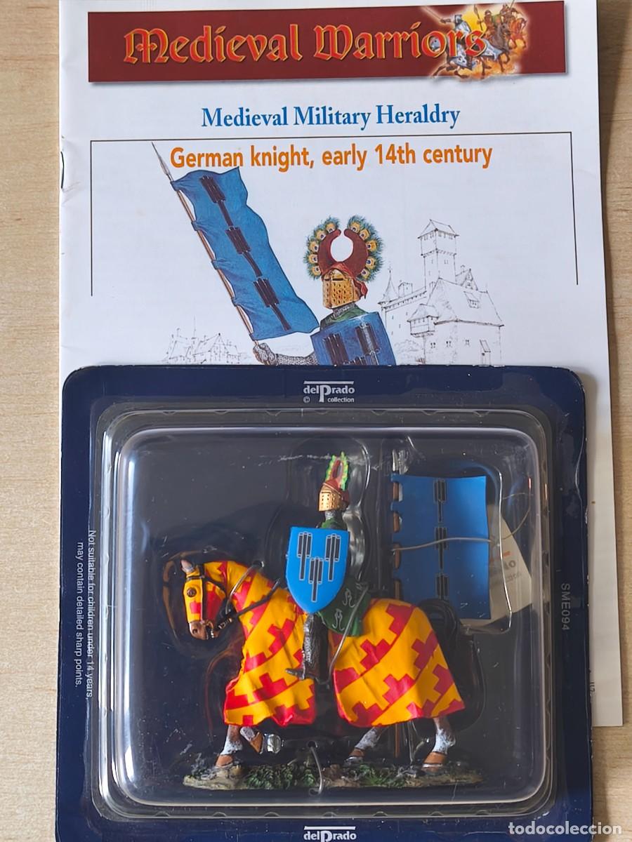 Juguetes antiguos: Caballero Medieval de plomo German Knight 1320. Colecci&oacute;n Medieval Warriors SME094. Ediciones del P