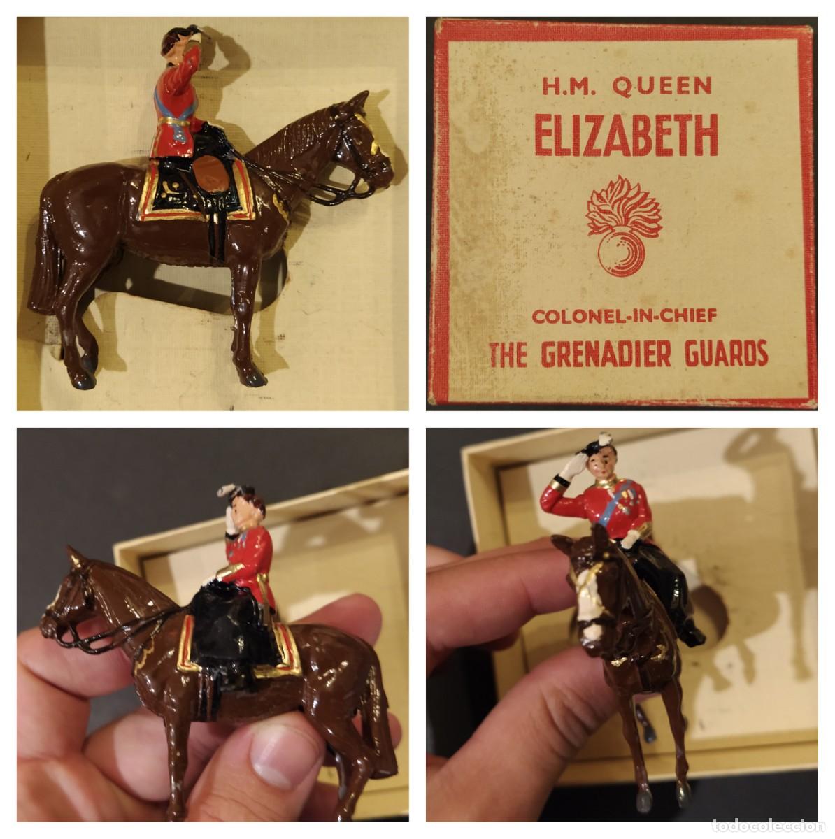 Juguetes antiguos: H.M. QUEEN ELIZABETH - COLONEL IN CHIEF THE GRENADIER GUARDS N&ordm;265 EN SU CAJA ORIGINAL - W BRITAINS