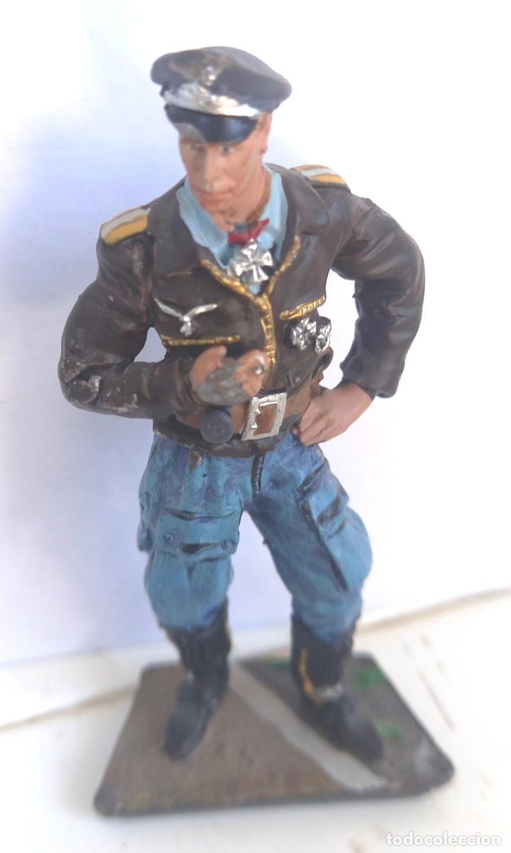 Old Toys: Figura de plomo Piloto alem&aacute;n Luftwaffe a&ntilde;o 1944