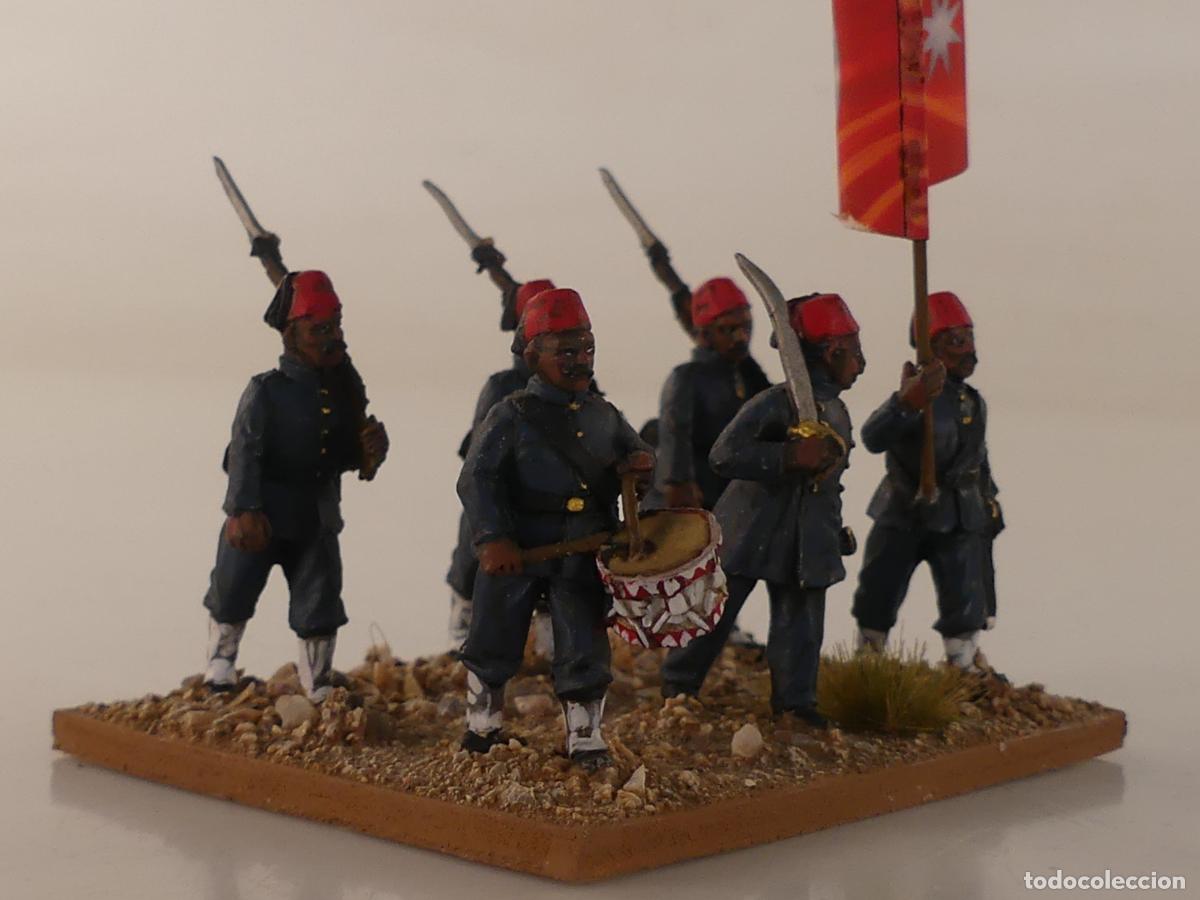 Juguetes antiguos: DIORAMA SOLDADITOS DE PLOMO OBJETO DE COLECCION
