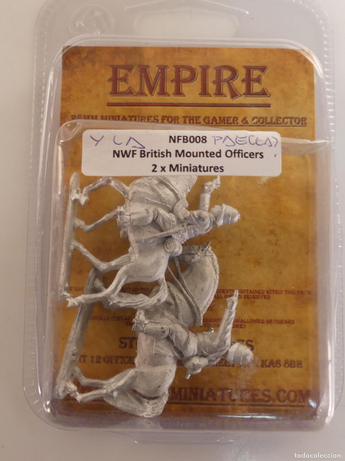 Juguetes antiguos: FIGURAS DE PLOMO EMPIRE BRITISH MOUNTED OFFICERS 2 X MINIATURES