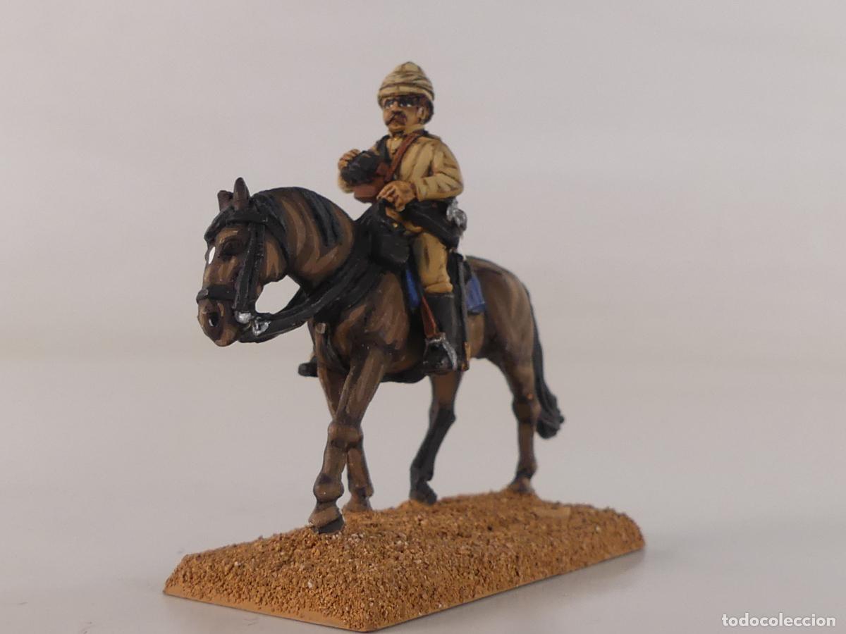 Juguetes antiguos: SOLDADITO DE PLOMO SOBRE CABALLO - OBJETO DE COLECCION--REF:48