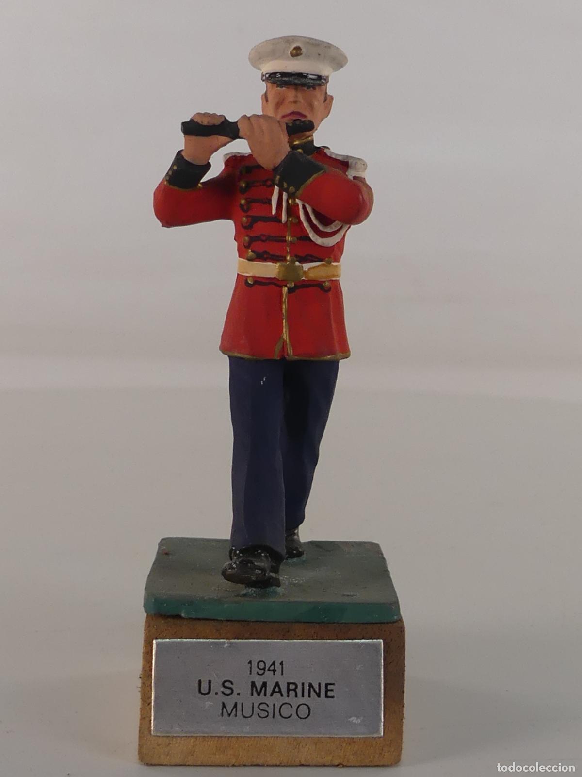 Altes Spielzeug: SOLDADITO DE PLOMO U.S.MARINE 1941 MUSICO - OBJETO DE COLECCION--REF:46