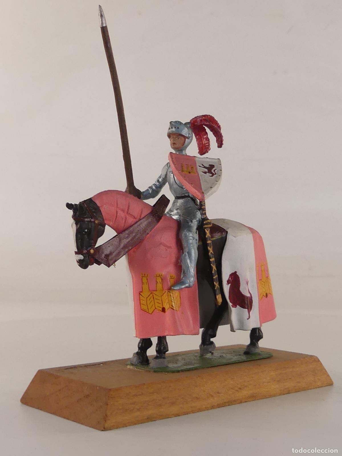 Altes Spielzeug: FIGURA DE PLOMO GUERRERO MEDIEVAL SOBRE CABALLO