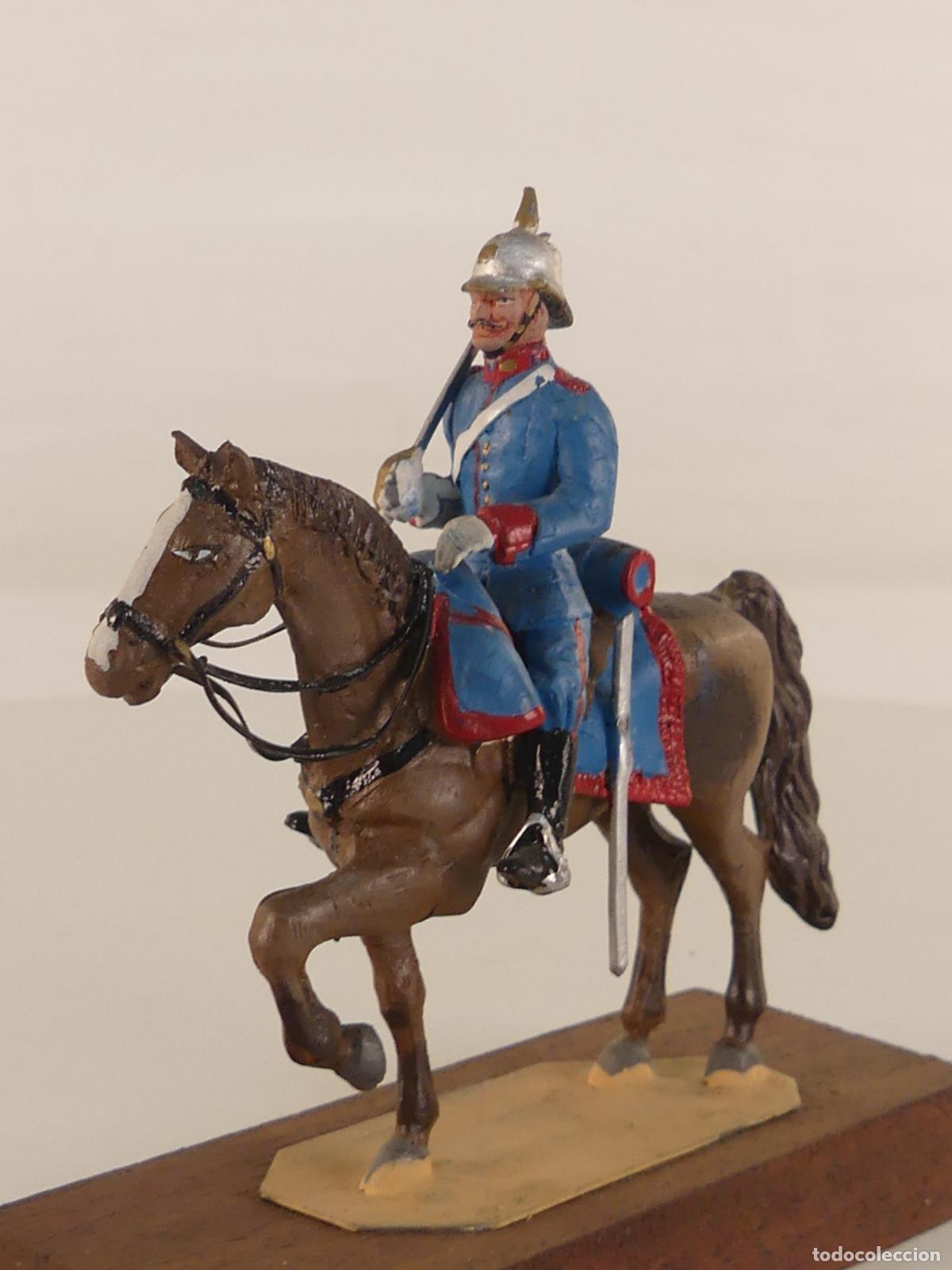 Altes Spielzeug: FIGURA DE PLOMO GUERRERO SOBRE CABALLO OBJETO DE COLECCION