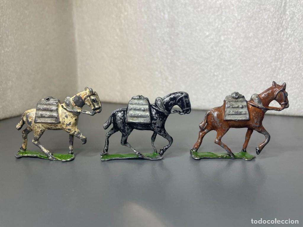 Old Toys: 3 mulas de carga de plomo -Teixido