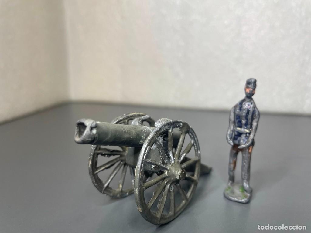Old Toys: Ca&ntilde;on de plomo y soldado Capell / Casanellas, Teixido, ..