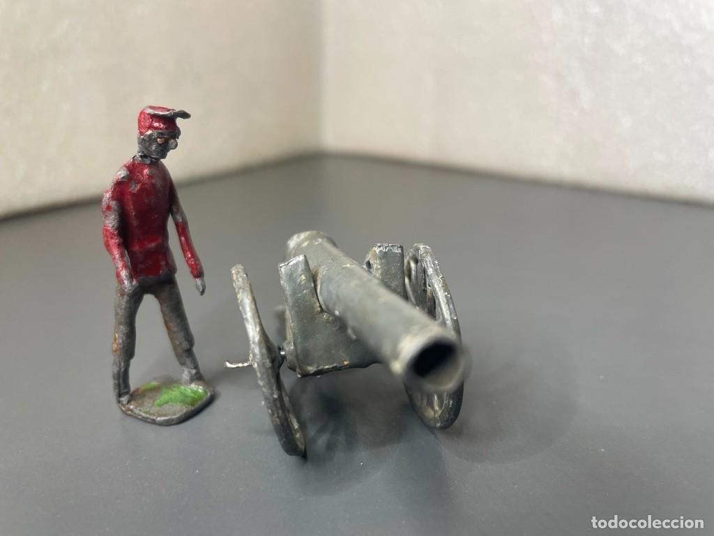 Old Toys: Ca&ntilde;on de plomo y soldado Capell / Casanellas, Teixido, ..
