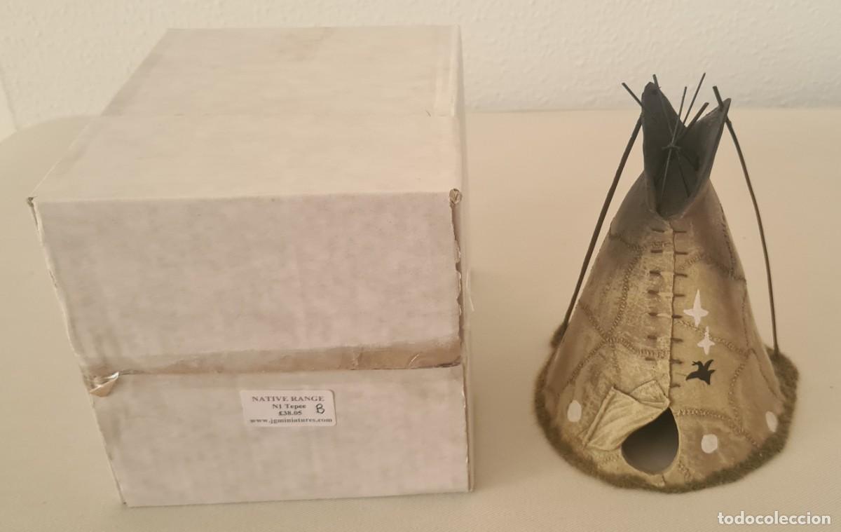 Juguetes antiguos: JG MINIATURES (SHEFFIELD MINIATURES) N1 TEPEE INDIO NATIVE RANGE (KING & COUNTRY, JOHN JENKINS)