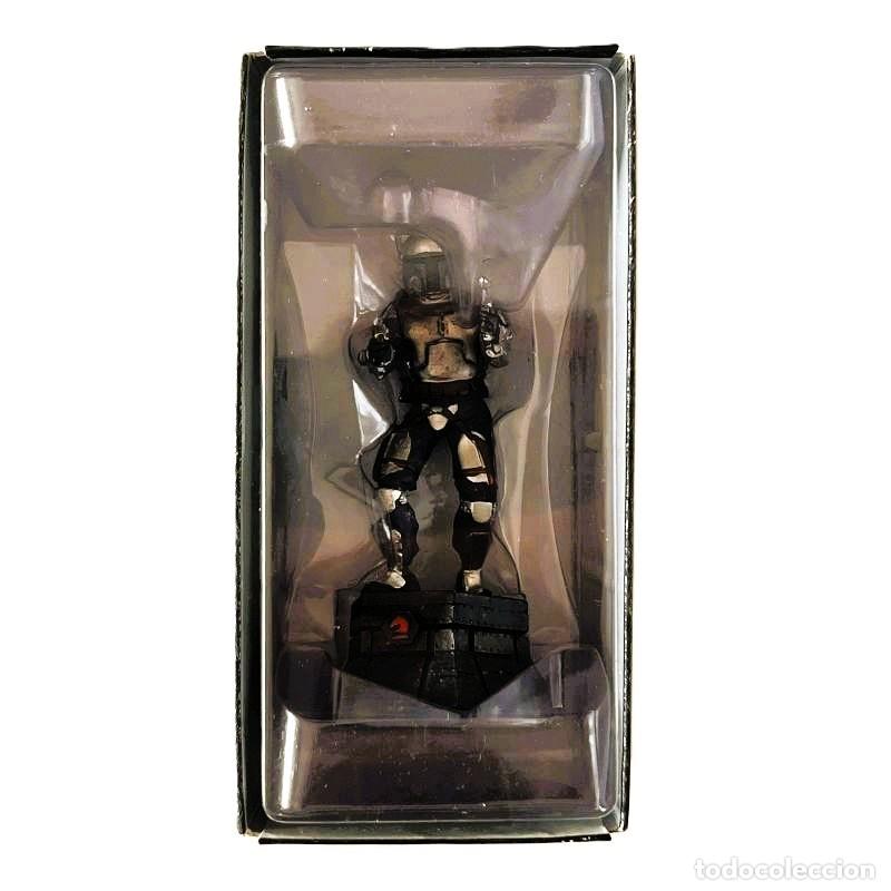 Juguetes antiguos: Jango Fett Cazarrecompensas Caballo Negro Figura Ajedrez Star Wars Planeta DeAgostini Eaglemoss 1:24