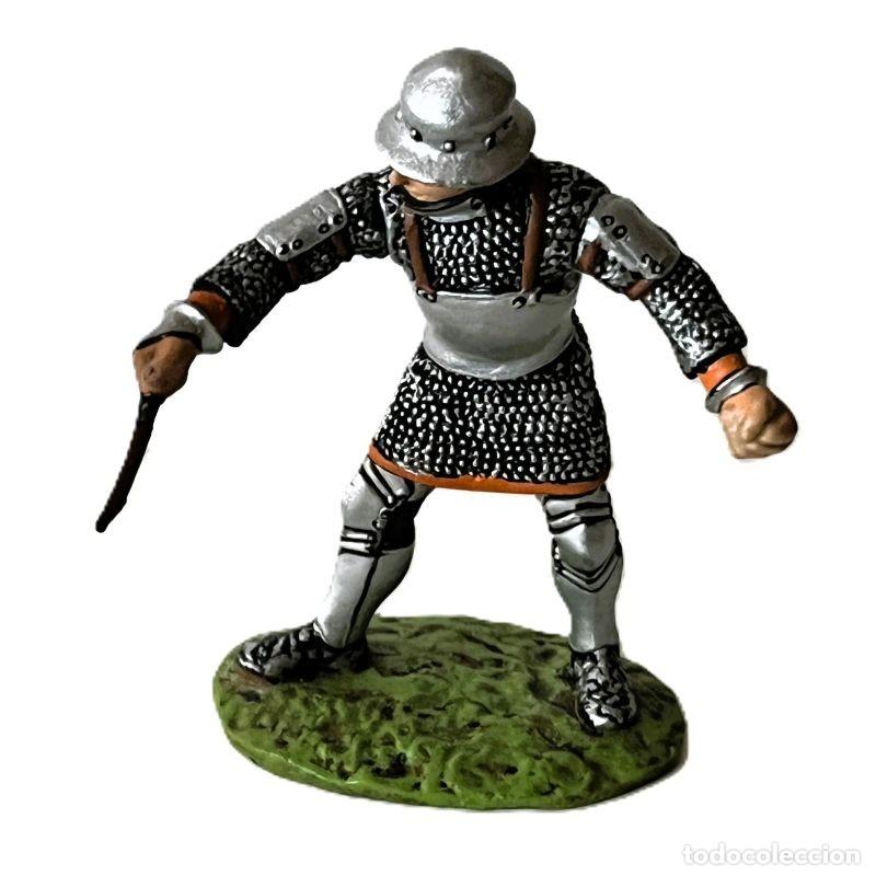 Juguetes antiguos: Artillero medieval, siglo XII. COLECCI&Oacute;N FRONTLINE ALTAYA. Guerreros de la Edad Media. Escala 1:32