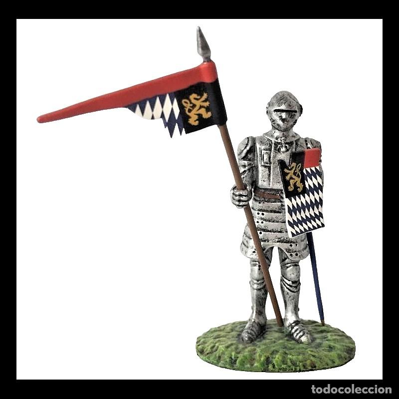 Juguetes antiguos: CABALLERO ABANDERADO ALEM&Aacute;N, SIGLO XIV. COLECCI&Oacute;N FRONTLINE ALTAYA GUERREROS MEDIEVALES 1:32 AGM-05A