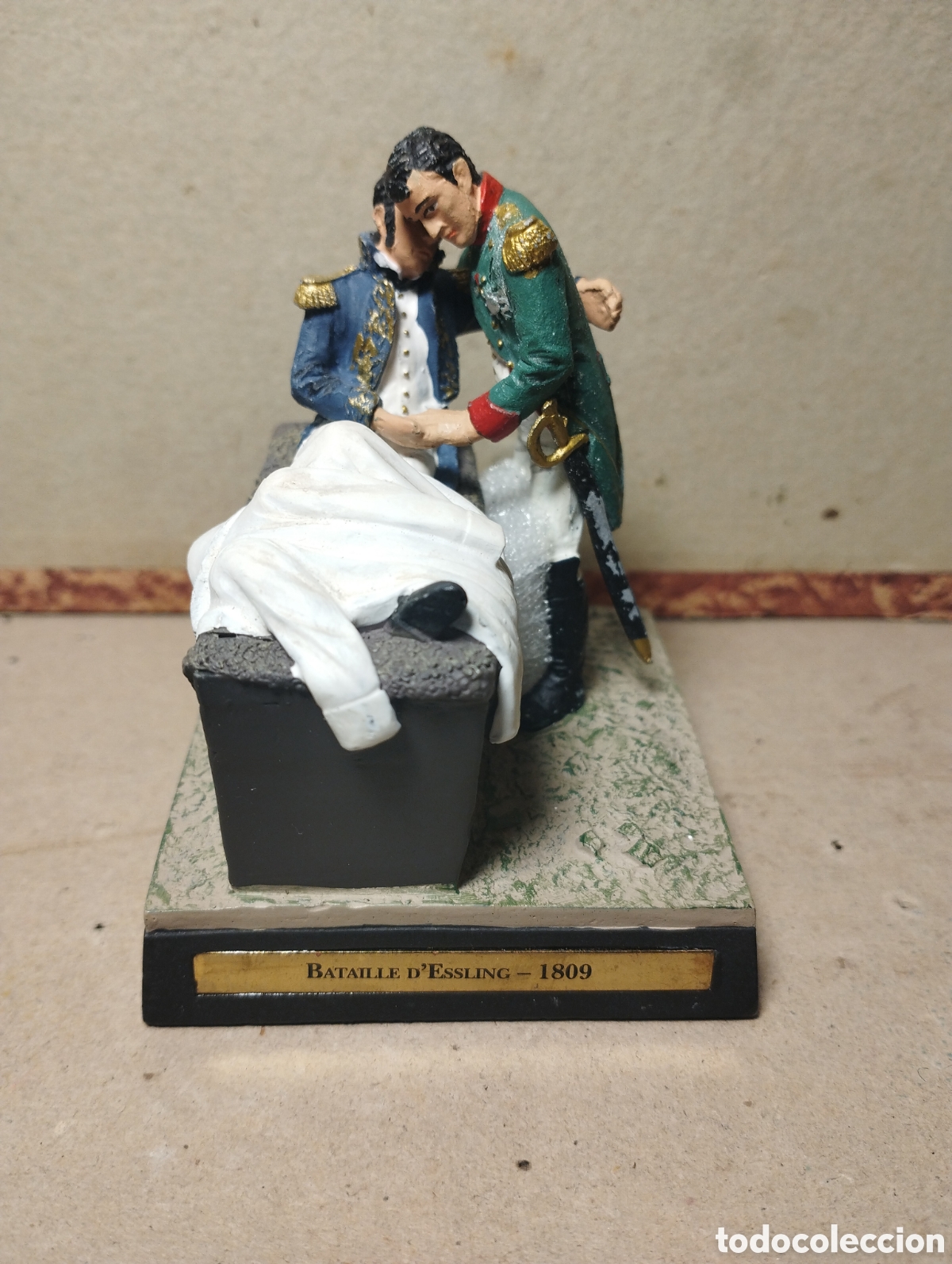 Juguetes antiguos: Soldados de plomo 54 mm escena napoleonica