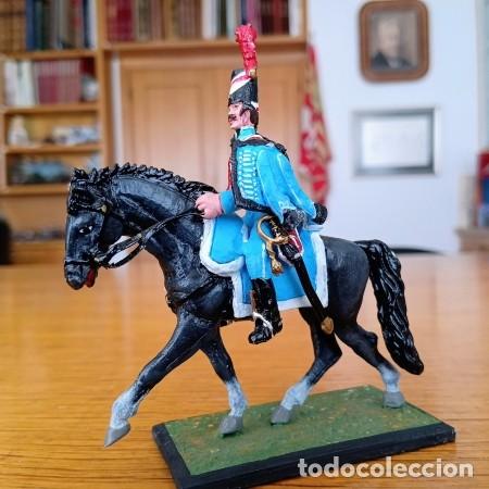 Juguetes antiguos: SOLDADO DE PLOMO - ALYMER 54MM - HUSAR ESPA&Ntilde;OL. REGIMIENTO M&ordf; LUISA 1808 - 54 MM