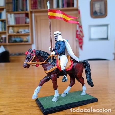 Juguetes antiguos: SOLDADO DE PLOMO - ALYMER 54MM - ESCOLTA GUARDIA MORA DE S.E. EL GENERALISIMO FRANCO 1939 - 54 MM
