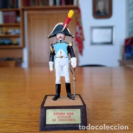 Juguetes antiguos: SOLDADOS DE PLOMO- 54 MM - SOLDAT - EJERCITO ESPA&Ntilde;OL: TENIENTE DE DRAGONES 1808 - 54MM